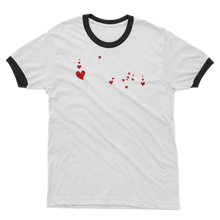 Load image into Gallery viewer, Pizza is My Valentine Adult Ringer T-Shirt