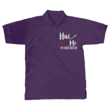 Load image into Gallery viewer, Hug Me I'm Vaccinated Classic Adult Polo Shirt