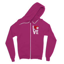 Load image into Gallery viewer, Love Dog Classic Adult Zip Hoodie