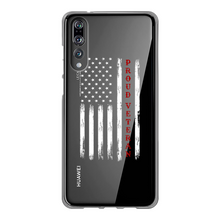 Load image into Gallery viewer, Proud Veteran Back Printed Transparent Soft Phone Case