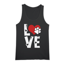 Load image into Gallery viewer, Love Dog Organic Jersey Unisex Tank Top