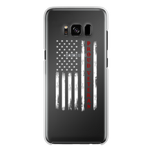 Load image into Gallery viewer, Proud Veteran Back Printed Transparent Hard Phone Case