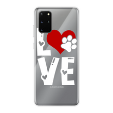 Load image into Gallery viewer, Love Dog Back Printed Transparent Soft Phone Case