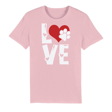 Load image into Gallery viewer, Love Dog Premium Organic Adult T-Shirt