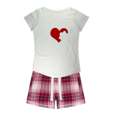 Load image into Gallery viewer, Love Dog Girls Sleepy Tee and Flannel Short