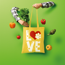 Load image into Gallery viewer, Love Dog Shopper Tote Bag