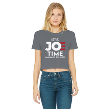 Load image into Gallery viewer, Joe Biden Classic Women's Cropped Raw Edge T-Shirt