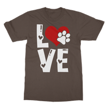 Load image into Gallery viewer, Love Dog Classic Heavy Cotton Adult T-Shirt