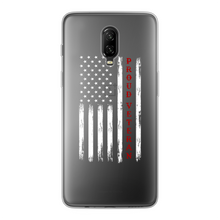 Load image into Gallery viewer, Proud Veteran Back Printed Transparent Soft Phone Case