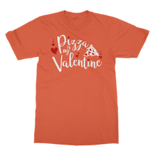 Load image into Gallery viewer, Pizza is My Valentine Classic Heavy Cotton Adult T-Shirt