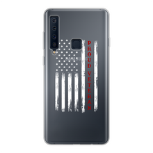 Load image into Gallery viewer, Proud Veteran Back Printed Transparent Soft Phone Case
