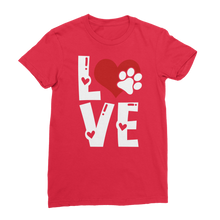 Load image into Gallery viewer, Love Dog Premium Jersey Women's T-Shirt