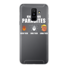 Load image into Gallery viewer, Trump Parasite Back Printed Transparent Soft Phone Case