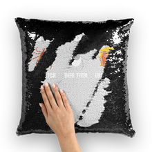 Load image into Gallery viewer, Trump Parasite Sequin Cushion Cover