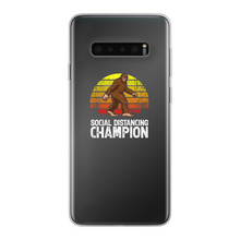 Load image into Gallery viewer, Social Distance Back Printed Transparent Soft Phone Case