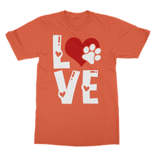 Load image into Gallery viewer, Love Dog Classic Heavy Cotton Adult T-Shirt