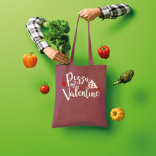 Load image into Gallery viewer, Pizza is My Valentine Shopper Tote Bag