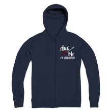 Load image into Gallery viewer, Hug Me I'm Vaccinated Premium Adult Zip Hoodie