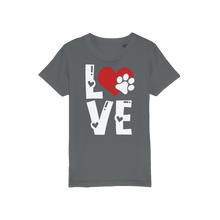 Load image into Gallery viewer, Love Dog Organic Jersey Kids T-Shirt