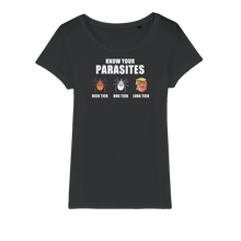 Load image into Gallery viewer, Trump Parasite Organic Jersey Womens T-Shirt