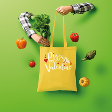 Load image into Gallery viewer, Pizza is My Valentine Shopper Tote Bag