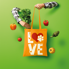 Load image into Gallery viewer, Love Dog Shopper Tote Bag