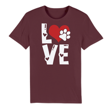 Load image into Gallery viewer, Love Dog Premium Organic Adult T-Shirt