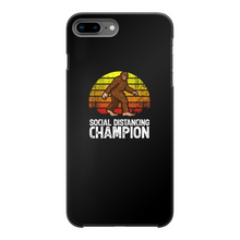 Load image into Gallery viewer, Social Distance Back Printed Black Hard Phone Case