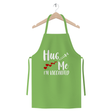Load image into Gallery viewer, Hug Me I'm Vaccinated Premium Jersey Apron
