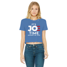Load image into Gallery viewer, Joe Biden Classic Women's Cropped Raw Edge T-Shirt