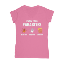 Load image into Gallery viewer, Trump Parasite Classic Women's V-Neck T-Shirt