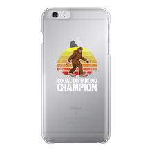 Load image into Gallery viewer, Social Distance Back Printed Transparent Hard Phone Case