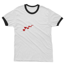 Load image into Gallery viewer, Hug Me I'm Vaccinated Adult Ringer T-Shirt