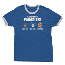 Load image into Gallery viewer, Trump Parasite Adult Ringer T-Shirt