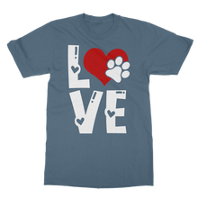 Load image into Gallery viewer, Love Dog Classic Heavy Cotton Adult T-Shirt