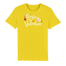 Load image into Gallery viewer, Pizza is My Valentine Premium Organic Adult T-Shirt