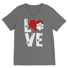 Load image into Gallery viewer, Love Dog Classic V-Neck T-Shirt