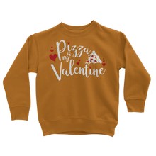 Load image into Gallery viewer, Pizza is My Valentine Classic Kids Sweatshirt