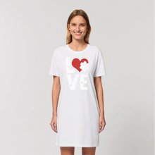 Load image into Gallery viewer, Love Dog Organic T-Shirt Dress