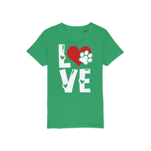 Load image into Gallery viewer, Love Dog Organic Jersey Kids T-Shirt