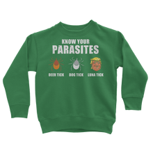 Load image into Gallery viewer, Trump Parasite Classic Kids Sweatshirt