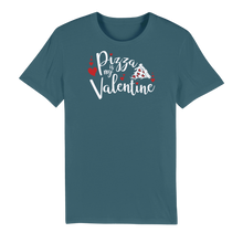 Load image into Gallery viewer, Pizza is My Valentine Premium Organic Adult T-Shirt