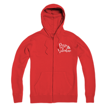 Load image into Gallery viewer, Pizza is My Valentine Premium Adult Zip Hoodie