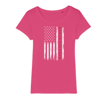 Load image into Gallery viewer, Proud Veteran Organic Jersey Womens T-Shirt