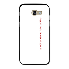 Load image into Gallery viewer, Proud Veteran Back Printed Black Hard Phone Case