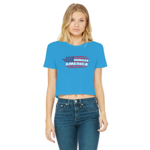 Load image into Gallery viewer, Unmask Classic Women's Cropped Raw Edge T-Shirt