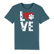 Load image into Gallery viewer, Love Dog Premium Organic Adult T-Shirt