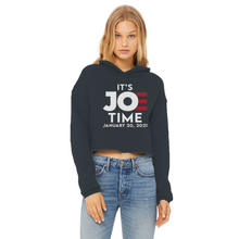 Load image into Gallery viewer, Joe Biden Ladies Cropped Raw Edge Hoodie