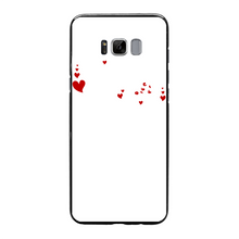 Load image into Gallery viewer, Pizza is My Valentine Back Printed Black Soft Phone Case