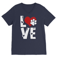 Load image into Gallery viewer, Love Dog Premium V-Neck T-Shirt